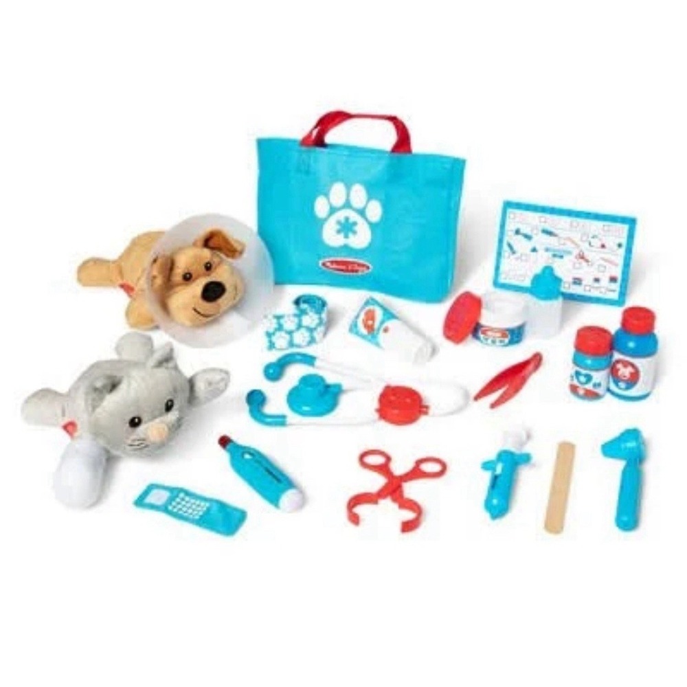 Melissa & Doug Vet Pet Play Set 24 PC Complete NEW Dog Vet Kit Toy Kids